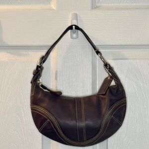 Vintage Coach SoHo Hobo. Chocolate brown.